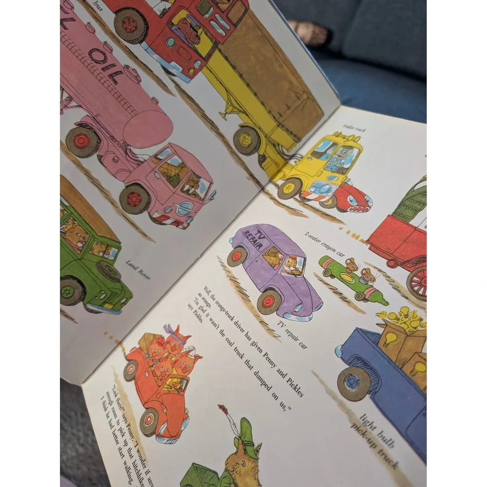 Richard Scarry's Cars and Trucks and Things That Go Golden Book Hardcover